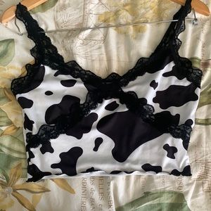 Cow print, crop top